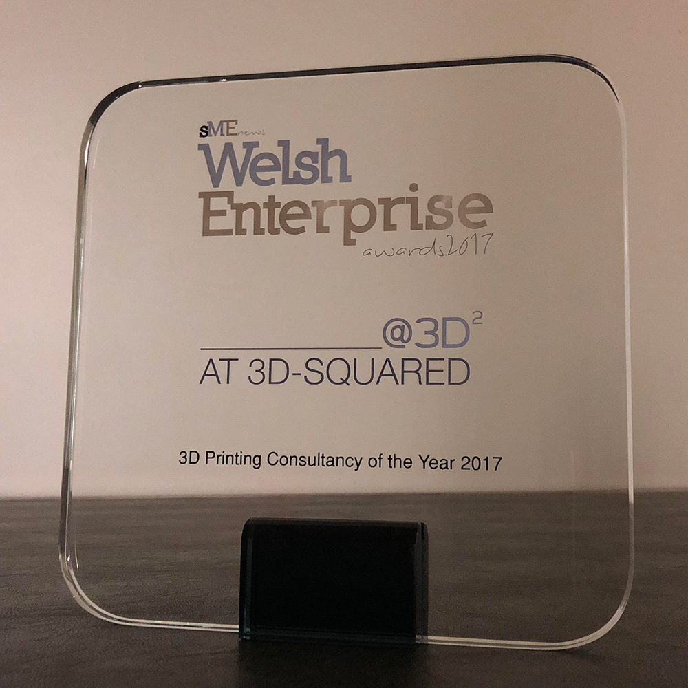 AT 3D SQUARED, voted 3D Printing Consultancy of the Year 2017